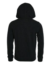 Dolce & Gabbana Dark Gray Cashmere Hooded Pullover Sweater -   -  Dolce & Gabbana.