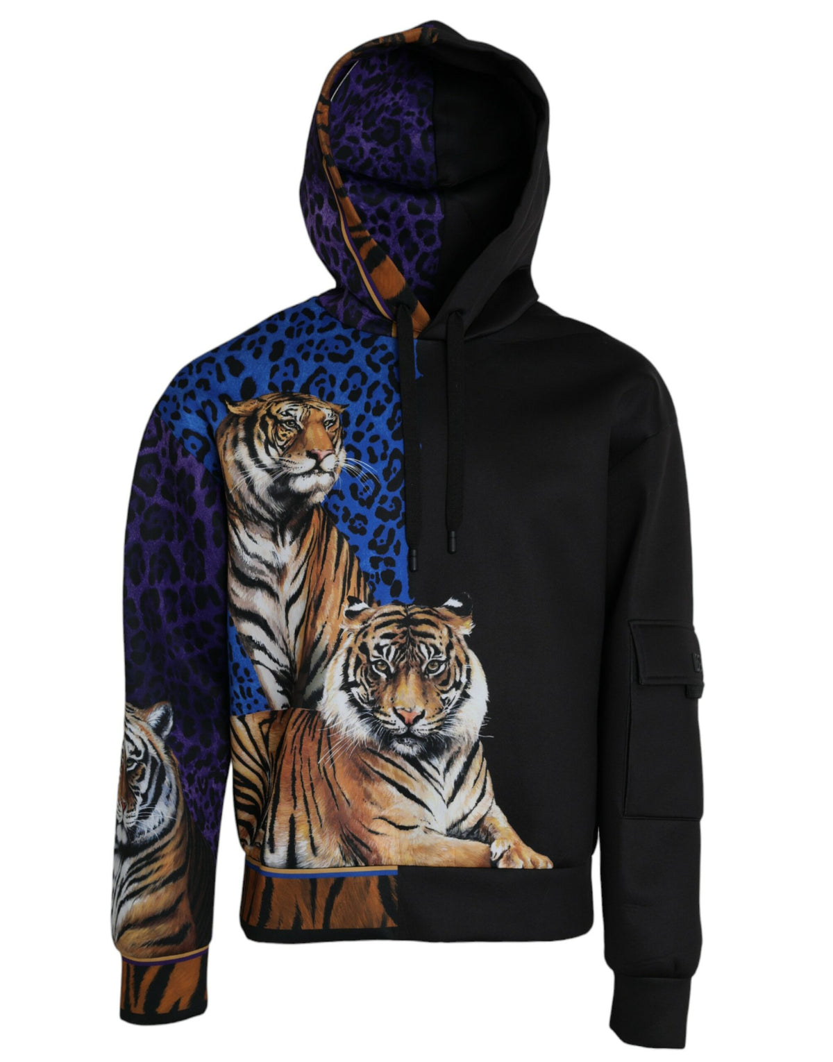 Dolce & Gabbana Multicolor Tiger Hooded Sweatshirt Sweater -   -  Dolce & Gabbana.