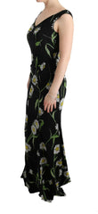 Dolce & Gabbana Sunflower Silk Stretch Sheath Dress -   -  Dolce & Gabbana.