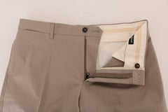 Dolce & Gabbana Beige Cotton Stretch Chinos Pants -   -  Dolce & Gabbana.