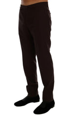 Dolce & Gabbana Purple Wool Stretch Formal Pants -   -  Dolce & Gabbana.