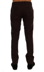 Dolce & Gabbana Purple Wool Stretch Formal Pants -   -  Dolce & Gabbana.