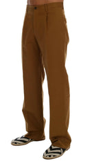 Dolce & Gabbana Brown Stretch Cotton Pants -   -  Dolce & Gabbana.