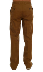 Dolce & Gabbana Brown Stretch Cotton Pants -   -  Dolce & Gabbana.