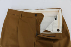 Dolce & Gabbana Brown Stretch Cotton Pants -   -  Dolce & Gabbana.