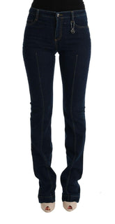 Costume National Blue Cotton Bootcut Flared Jeans -   -  Costume National.
