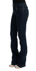 Costume National Blue Cotton Bootcut Flared Jeans -   -  Costume National.