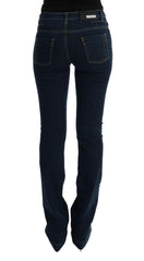 Costume National Blue Cotton Bootcut Flared Jeans -   -  Costume National.