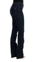 Costume National Blue Cotton Bootcut Flared Jeans -   -  Costume National.