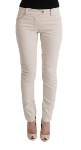 Ermanno Scervino White Slim Fit Casual Jeans -   -  Ermanno Scervino.