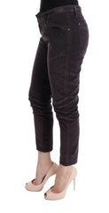 Ermanno Scervino Brown Cotton Cropped Casual Pants -   -  Ermanno Scervino.