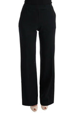 Ermanno Scervino Black Viscose Flare Bootcut Pants -   -  Ermanno Scervino.