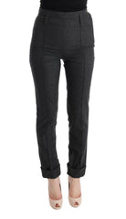 Ermanno Scervino Gray Virgin Wool Skinny Casual Pants -   -  Ermanno Scervino.