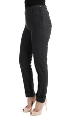 Ermanno Scervino Gray Virgin Wool Skinny Casual Pants -   -  Ermanno Scervino.