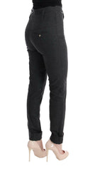 Ermanno Scervino Gray Virgin Wool Skinny Casual Pants -   -  Ermanno Scervino.
