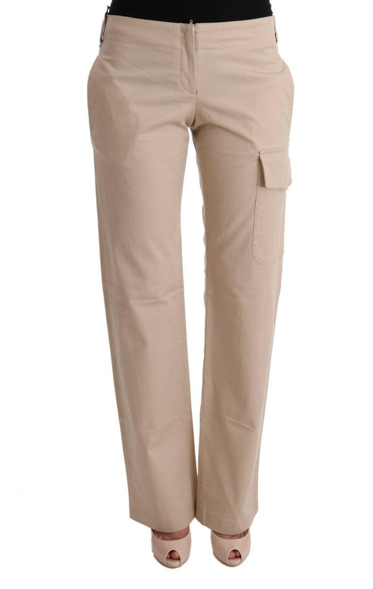 Ermanno Scervino Beige Cotton Wool Regular Fit Pants -   -  Ermanno Scervino.
