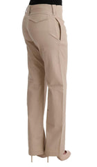 Ermanno Scervino Beige Cotton Wool Regular Fit Pants -   -  Ermanno Scervino.