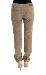 Ermanno Scervino Beige Cotton Velvet Regular Fit Pants -   -  Ermanno Scervino.