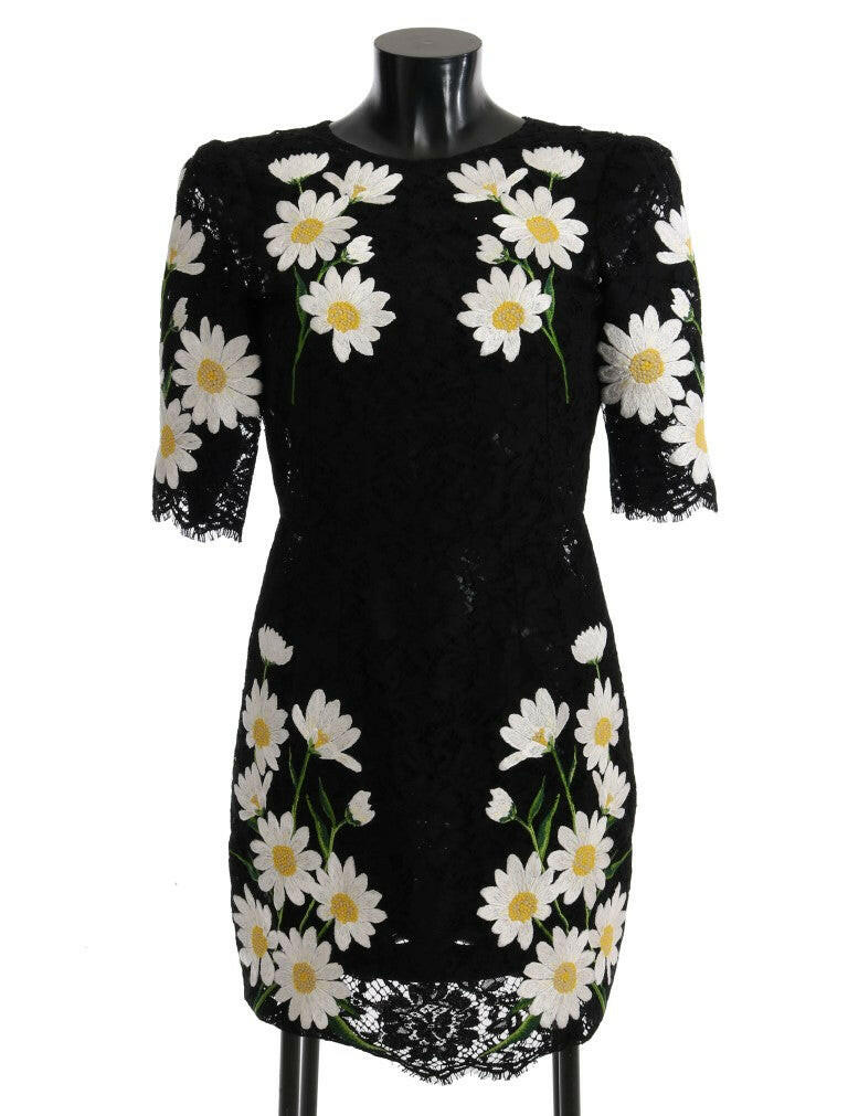 Dolce & Gabbana Black Floral Lace Chamomile Sicily Dress -   -  Dolce & Gabbana.