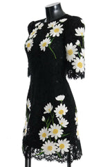 Dolce & Gabbana Black Floral Lace Chamomile Sicily Dress -   -  Dolce & Gabbana.