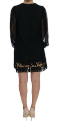 Dolce & Gabbana Black San Valentino Sequined Shift Dress -   -  Dolce & Gabbana.