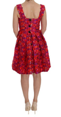 Dolce & Gabbana Pink Patterned A-line Above Knees Dress -   -  Dolce & Gabbana.