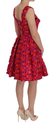Dolce & Gabbana Pink Patterned A-line Above Knees Dress -   -  Dolce & Gabbana.