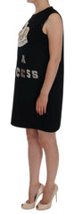 Dolce & Gabbana Black I AM A PRINCESS Crystal Shift Dress -   -  Dolce & Gabbana.