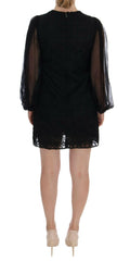 Dolce & Gabbana Black Lace Red Heart Shift Dress -   -  Dolce & Gabbana.