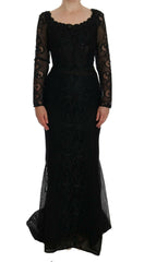 Dolce & Gabbana Black Floral Sheath Dress -   -  Dolce & Gabbana.