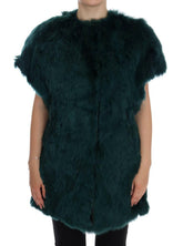 Dolce & Gabbana Green Alpaca Fur Vest Sleeveless Jacket -   -  Dolce & Gabbana.