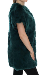 Dolce & Gabbana Green Alpaca Fur Vest Sleeveless Jacket -   -  Dolce & Gabbana.