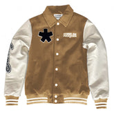 Comme Des Fuckdown Chic Cotton and Faux Leather Bomber Jacket -   -  Comme Des Fuckdown.