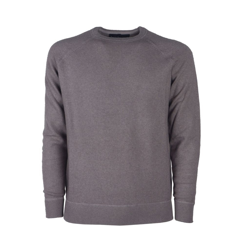 Emilio Romanelli Gray Cashmere Men Sweater -   -  Emilio Romanelli.