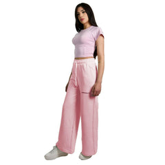 Hinnominate Chic Pink Palazzo Pants with Drawstring -   -  Hinnominate.