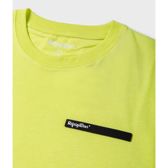 Refrigiwear Embossed Logo Cotton T-Shirt in Yellow -   -  Refrigiwear.