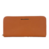Baldinini Trend Elegant Orange Leather Wallet with Zipper -   -  Baldinini Trend.