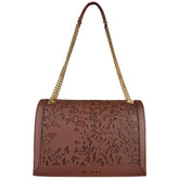 Baldinini Trend Brown Calfskin Women Crossbody Bag -  Luxury Cross Body Bag for Women -  Baldinini Trend.
