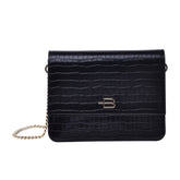 Baldinini Trend Black Calfskin Women Crossbody Bag -   -  Baldinini Trend.