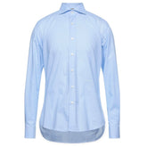 Aquascutum Light Blue Cotton Men Shirt -   -  Aquascutum.