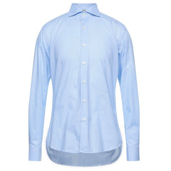 Aquascutum Light Blue Cotton Men Shirt -   -  Aquascutum.