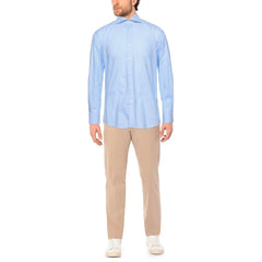 Aquascutum Light Blue Cotton Men Shirt -   -  Aquascutum.