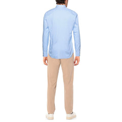 Aquascutum Light Blue Cotton Men Shirt -   -  Aquascutum.