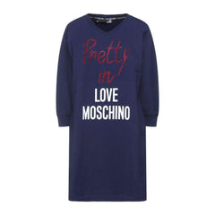 Love Moschino Blue Cotton Women Dress -   -  Love Moschino.