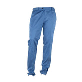 Made in Italy Light Blue Cotton Men Trouser -   -  Made in Italy.