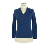 Emilio Romanelli Blue Cashmere Women Sweater -   -  Emilio Romanelli.