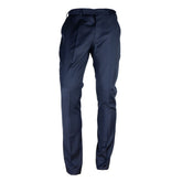 Made in Italy Blue Wool Men's Trousers -   -  Made in Italy.