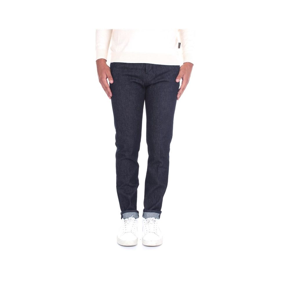 Jacob Cohen Sleek Slim Fit Designer Jeans with Leather Detail -   -  Jacob Cohen.