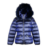 Chic Blue Yes Zee Jacket with Murmasky Fur -   -  Yes Zee.