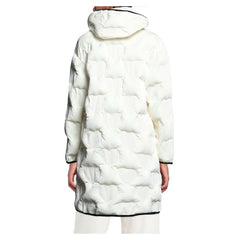 Love Moschino Chic Quilted Heart Long Down Jacket -   -  Love Moschino.